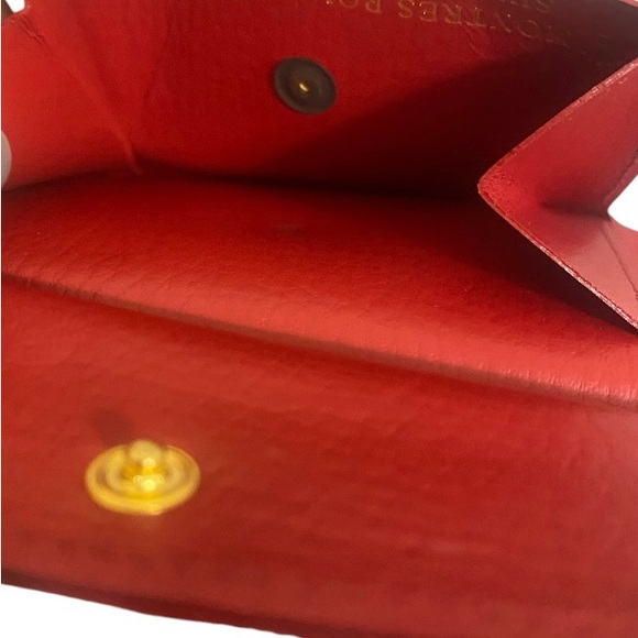 ROLEX Red Bi-Fold Wallet w/ Coin Pocket - Picture 6 of 13